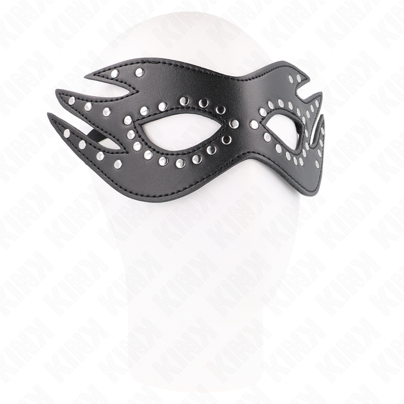 KINK - LEATHERETTE MASK WITH RIVETS MODEL 3 26 x 9.5 CM