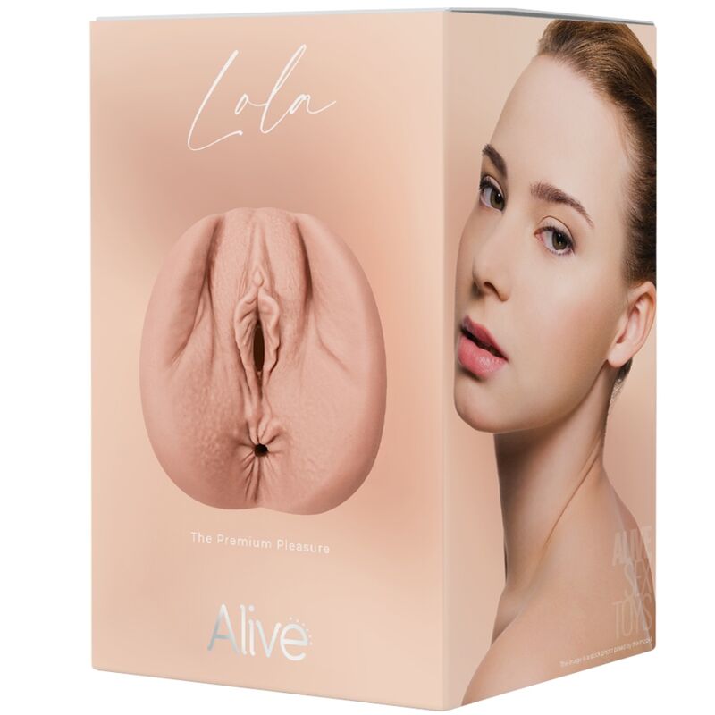 ALIVE - LOLA DOUBLE MALE MASTURBADOR VAGINAL & ANAL SUPER REALISTIC FLESH