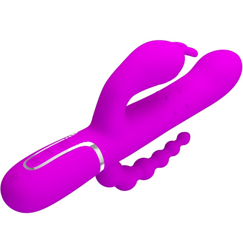 PRETTY LOVE - CAMMY TRIPLE VIBRATOR MULTIFUNCTION 4 IN 1 PINK