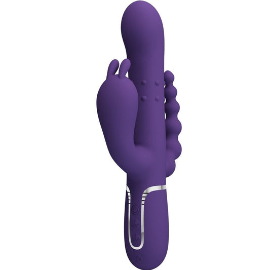 PRETTY LOVE - CAMMY TRIPLE VIBRATOR MULTIFUNCTION 4 IN 1 PURPLE