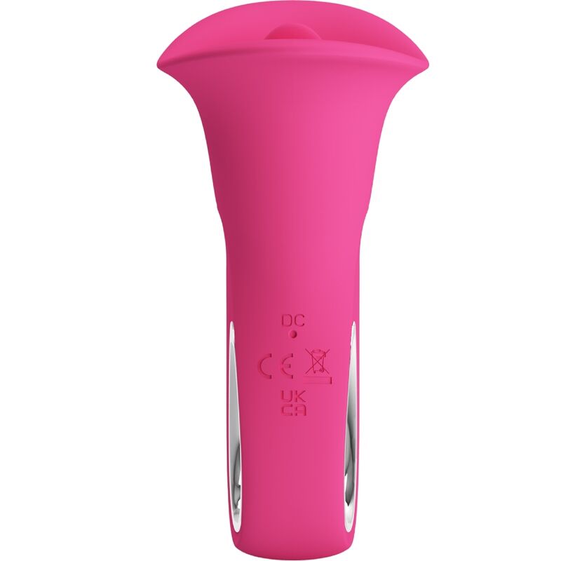 PRETTY LOVE - CLYDE ORAL VIBRATOR VIBRATING TONGUE 12 VIBRATIONS PINK