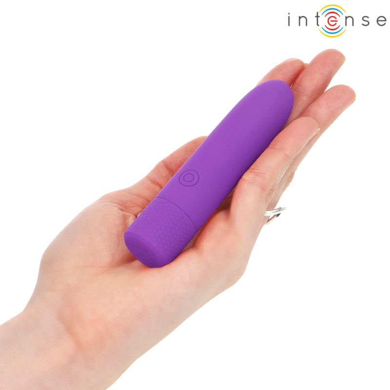 INTENSE - SYMONE USB RECHARGEABLE VIBRATING BULLET 8 VIBRATIONS PURPLE 10 X 2.2 CM