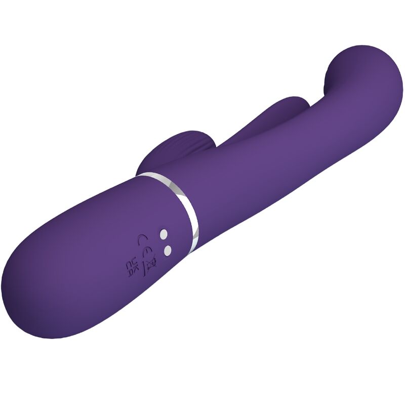 PRETTY LOVE - SHANIA TRIPLE RABBIT VIBRATOR MULTIFUNCTION PURPLE