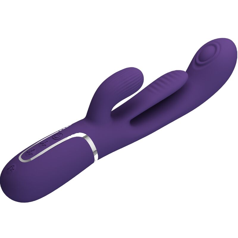 PRETTY LOVE - SHANIA TRIPLE RABBIT VIBRATOR MULTIFUNCTION PURPLE