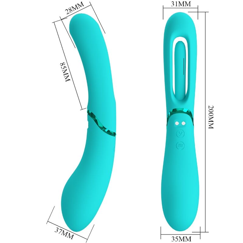 ROMANCE - LEXIE G-SPOT VIBRATOR 7 VIBRATIONS BLUE