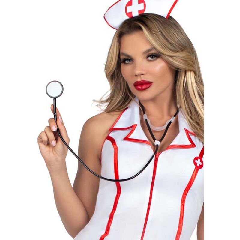 LEG AVENUE - HEAD NURSE COSTUME WHITE S/M