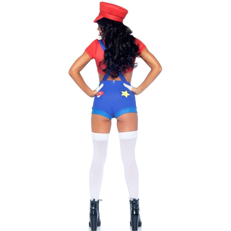 LEG AVENUE - SEXY COSTUME MARIO BROS RED/BLUE S