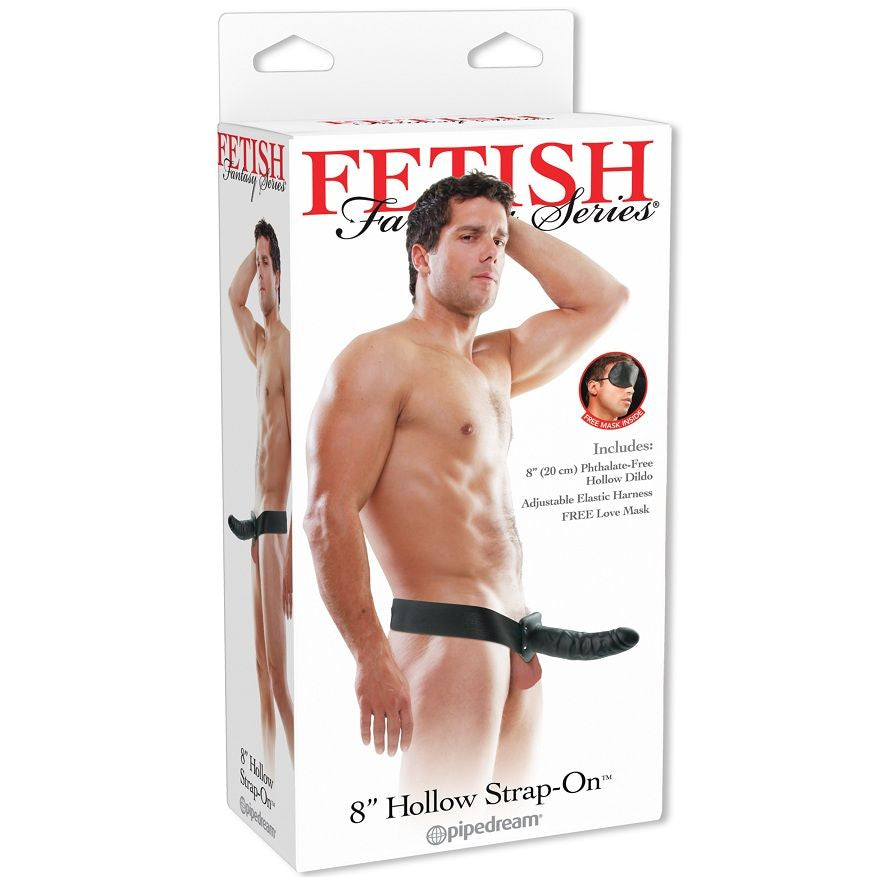 FETISH FANTASY SERIES - 19 CM HOLLOW STRAP-ON BLACK