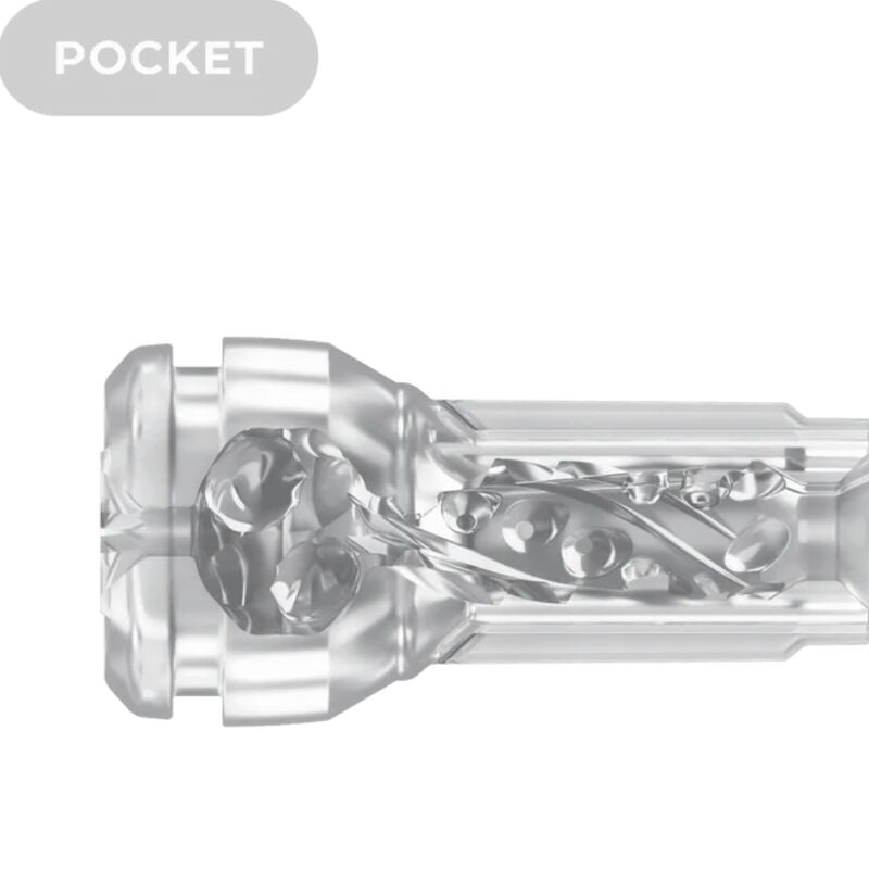 KIIROO - FEEL POCKET STROKER CRYSTAL BY KIIROO TRANSPARENT