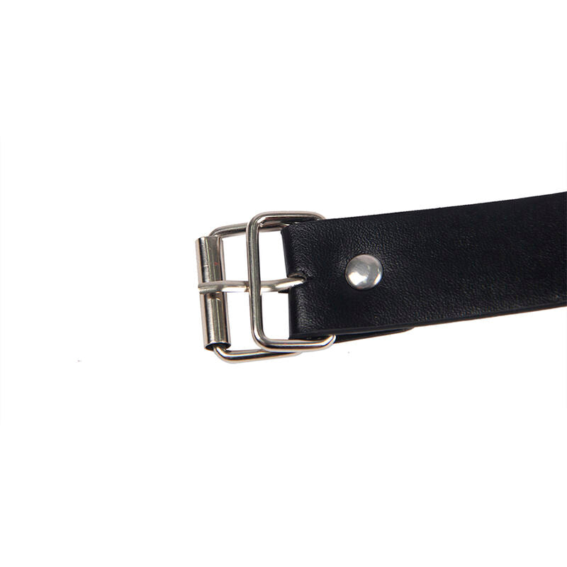 SUBBLIME - 953720 BONDAGE LEATHER STRAP BREAST CLAMPS BLACK ONE SIZE