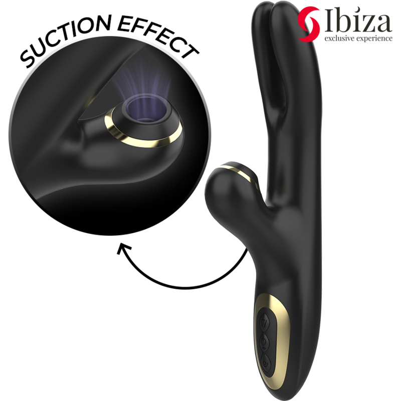 IBIZA - DOUBLE VIBRATOR CLAMPING BLACK