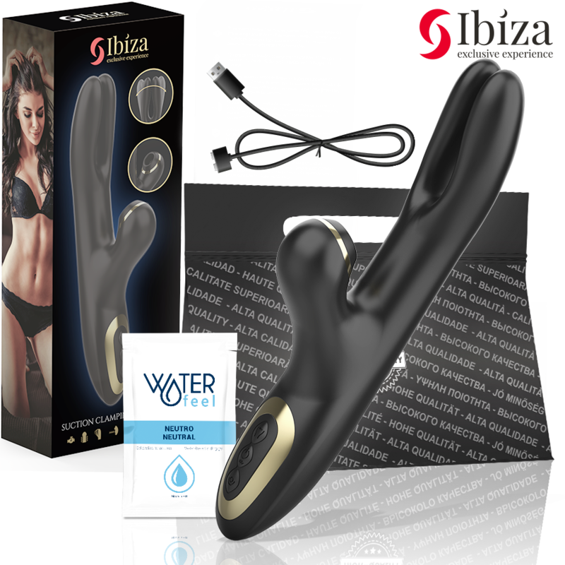 IBIZA - DOUBLE VIBRATOR CLAMPING BLACK