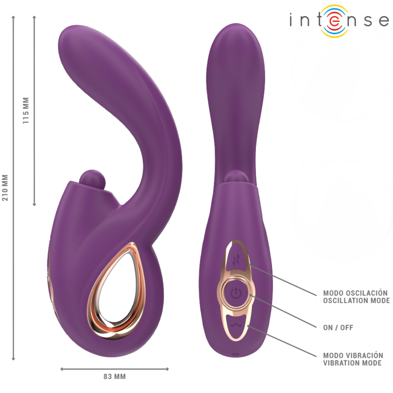 INTENSE - LALI MULTIFUNCTION G-SPOT VIBRATOR TAPPING & THRUST & VIBRATION PURPLE