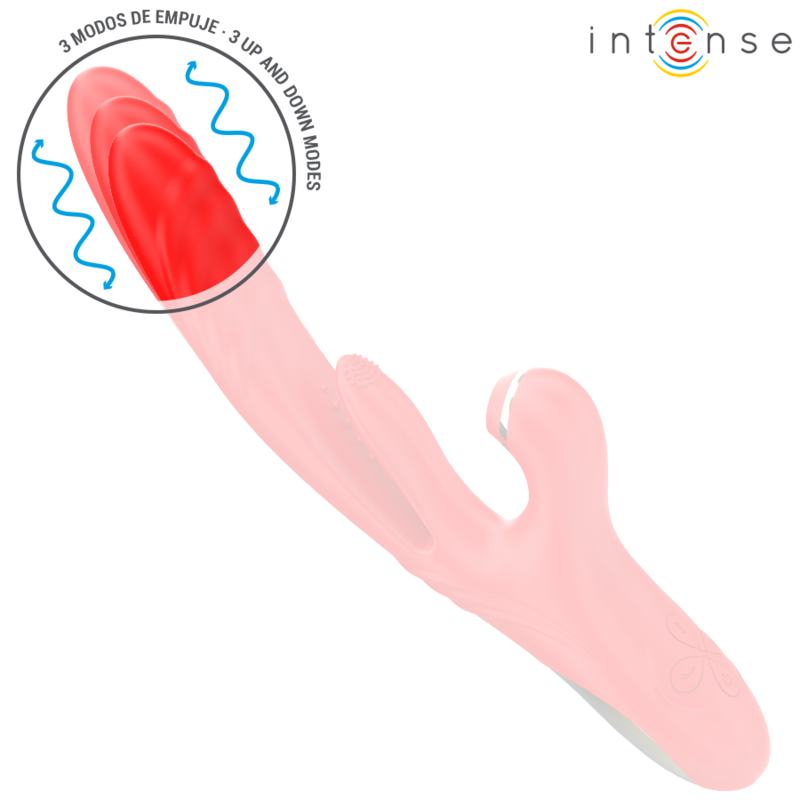 INTENSE - KAROL MULTIFUNCTION VIBRATOR THRUST & STIMULATION & SUCTION RED