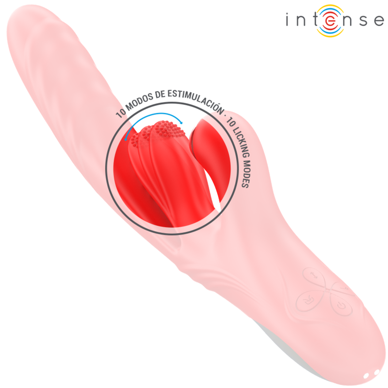 INTENSE - KAROL MULTIFUNCTION VIBRATOR THRUST & STIMULATION & SUCTION RED