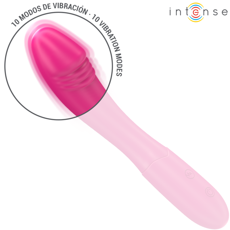 INTENSE - BELINDA VIBRATOR 19 CM FLEXIBLE 10 VIBRATIONS PINK