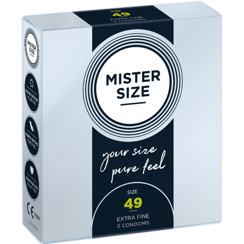 MISTER SIZE - CONDOM SIZE S 49 MM (3 UNITS)