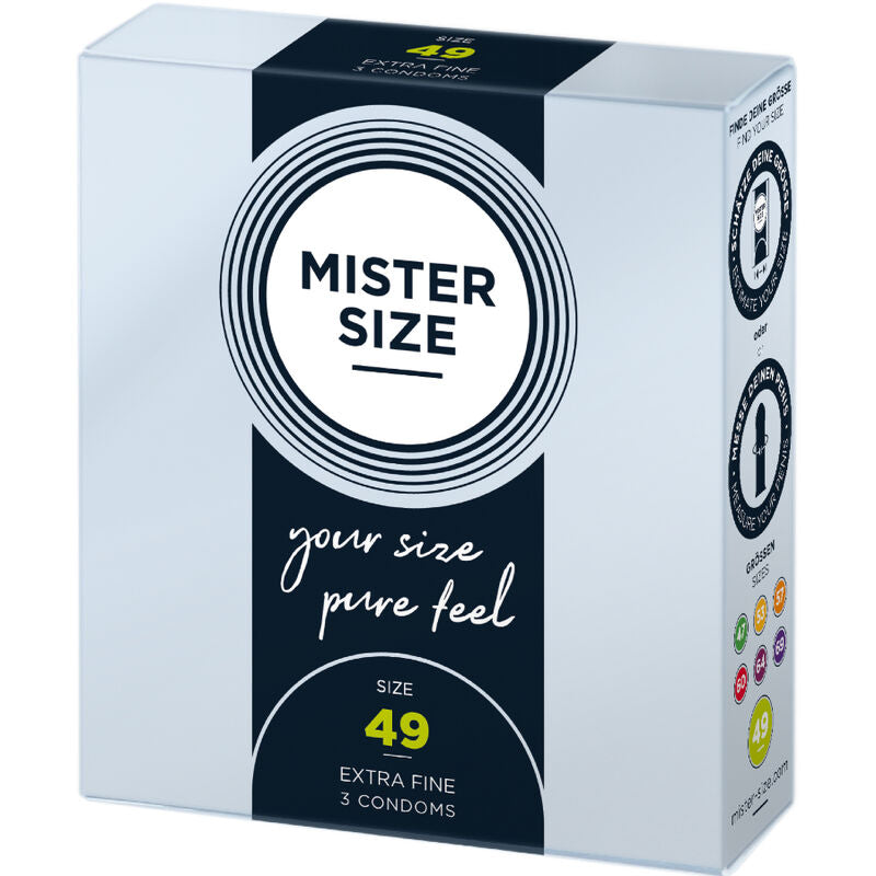 MISTER SIZE - CONDOM SIZE S 49 MM (3 UNITS)