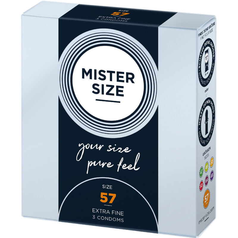 MISTER SIZE - CONDOM SIZE L 57 MM (3 UNITS)