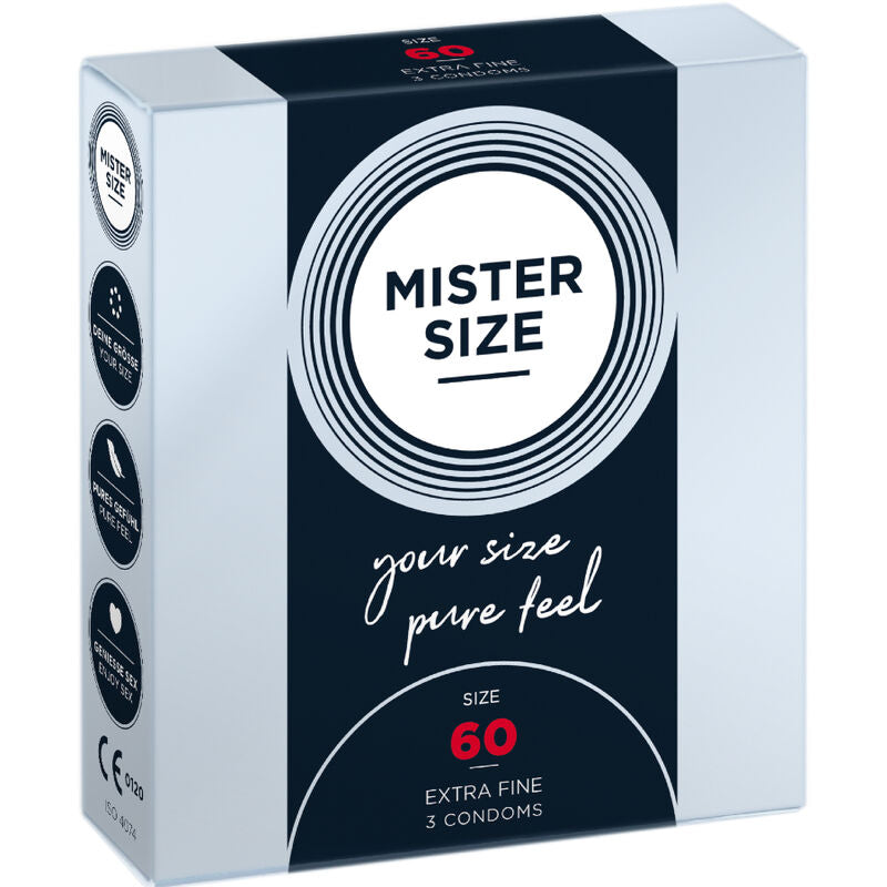 MISTER SIZE - CONDOM SIZE XL 60 MM (3 UNITS)