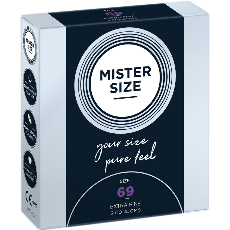 MISTER SIZE - CONDOMS SIZE XXXL 69 MM (3 UNITS)