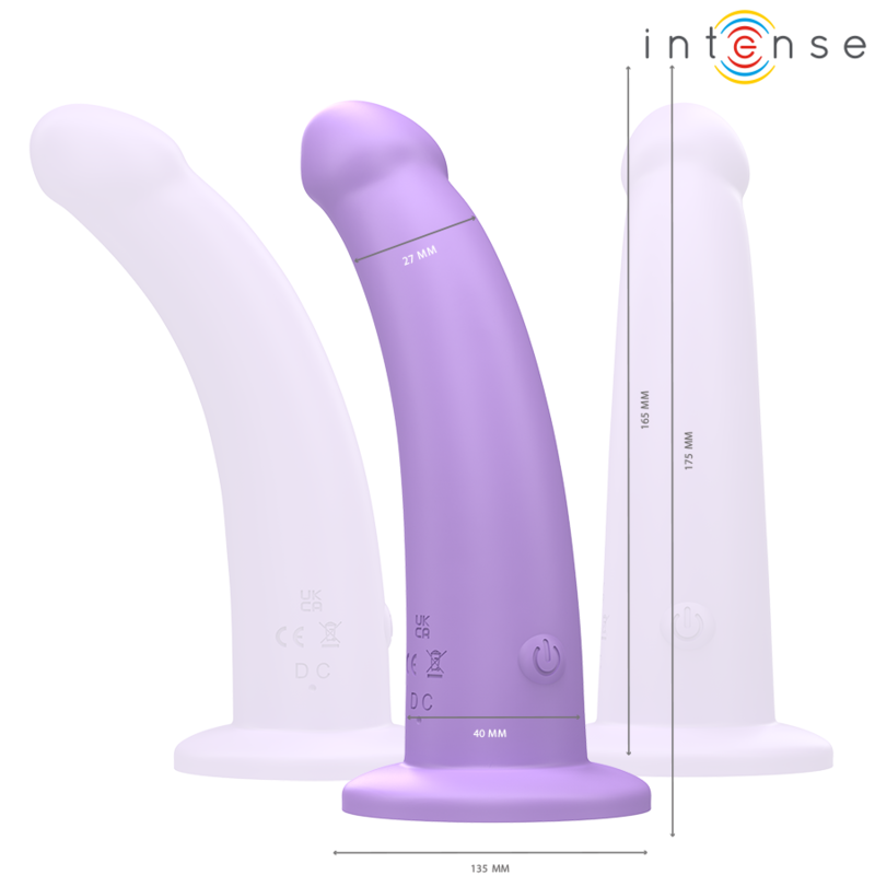 INTENSE - EDDIE VIBRATOR 17.5 CM 10 VIBRATIONS PURPLE REMOTE CONTROL