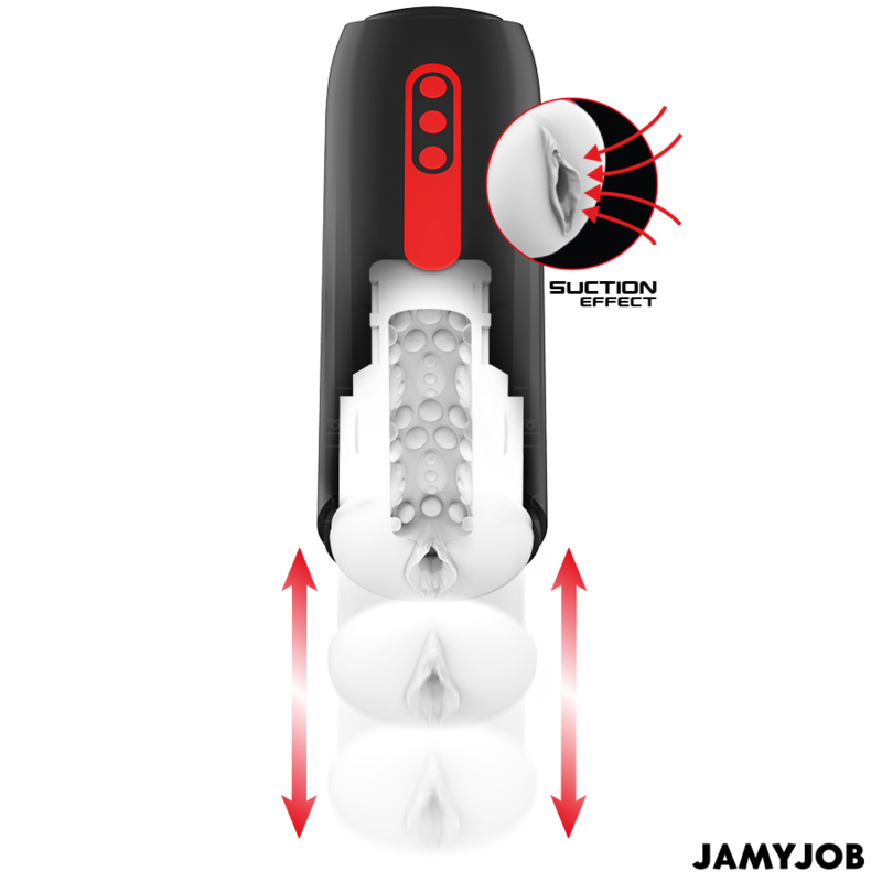 JAMYJOB - PHANTOM AUTOMATIC VAGINA MASTURBATOR 5 SUCTION AND THRUST MODES