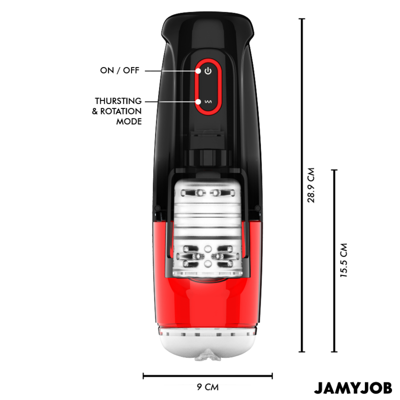 JAMYJOB - STORM AUTOMATIC VAGINA MASTURBATOR 10 ROTATION AND THRUST MODES