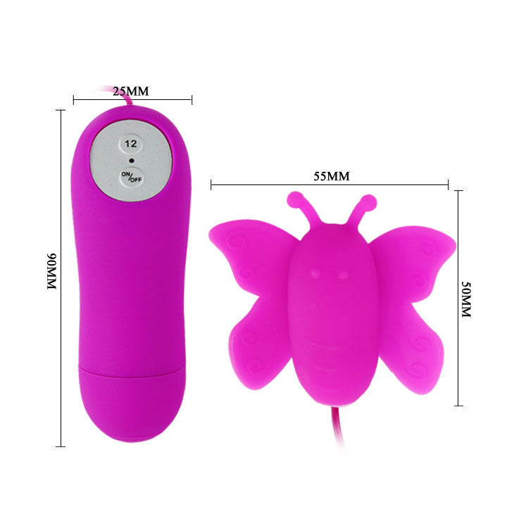 BAILE - LOVE EGGS BUTTERFLY CLITORIS STIMULATOR 12 SPEEDS LILAC REMOTE CONTROL