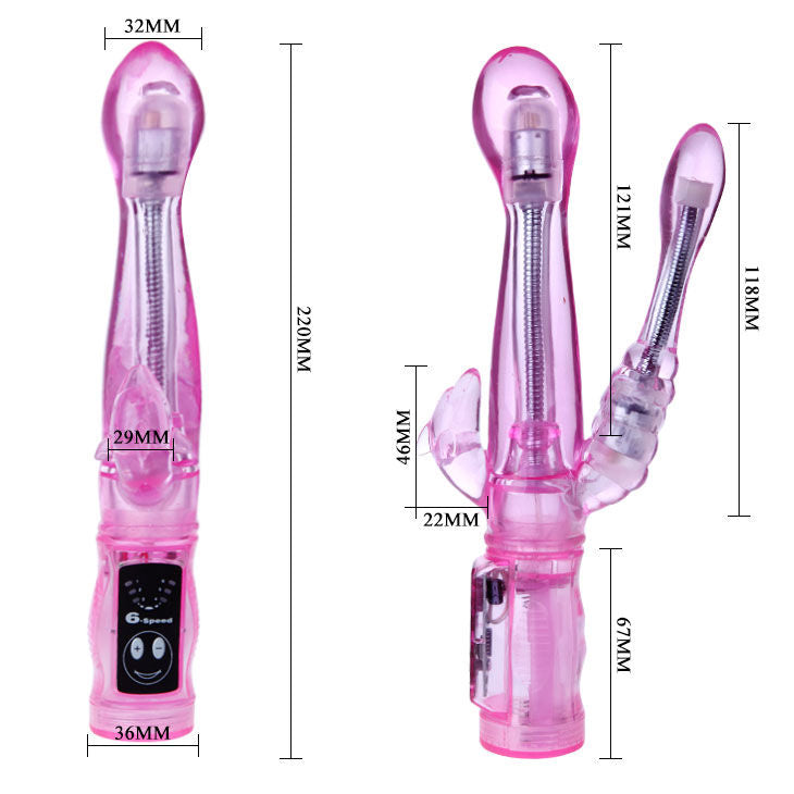 BAILE - FLEXIBLE VIBRATOR WITH ANAL STIMULATOR