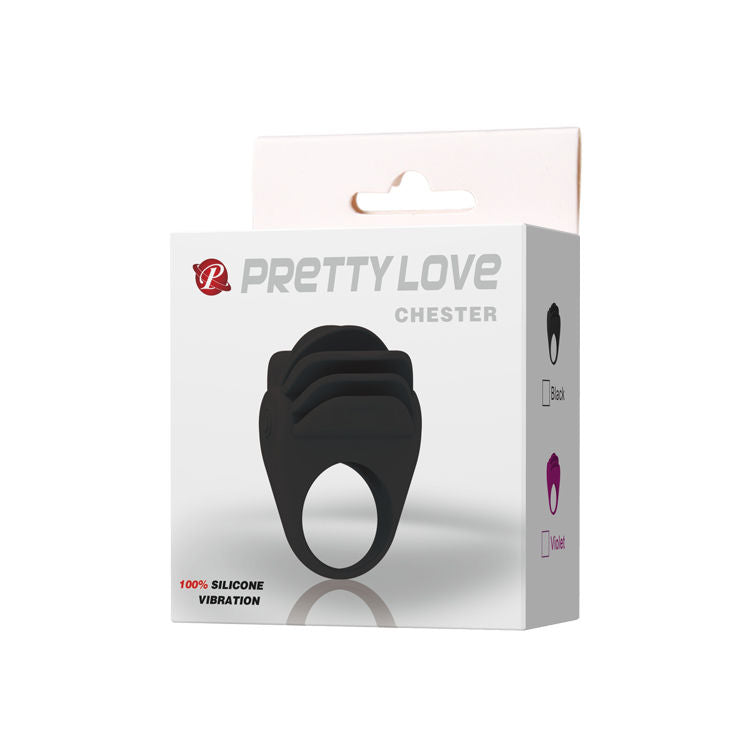 PRETTY LOVE - CHESTER BLACK VIBRATOR RING