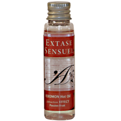 EXTASE SENSUAL - HEAT EFFECT MASSAGE OIL WITH PASSION FRUIT PHEROMONES TRAVEL 35 ML