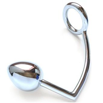 METAL HARD - RING WITH ANAL HOOK 40MM