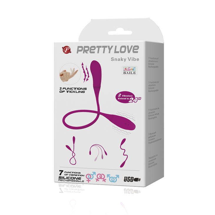 PRETTY LOVE - SMART SNAKY VIBE VIBRATOR 7 V + 3 TICKLING