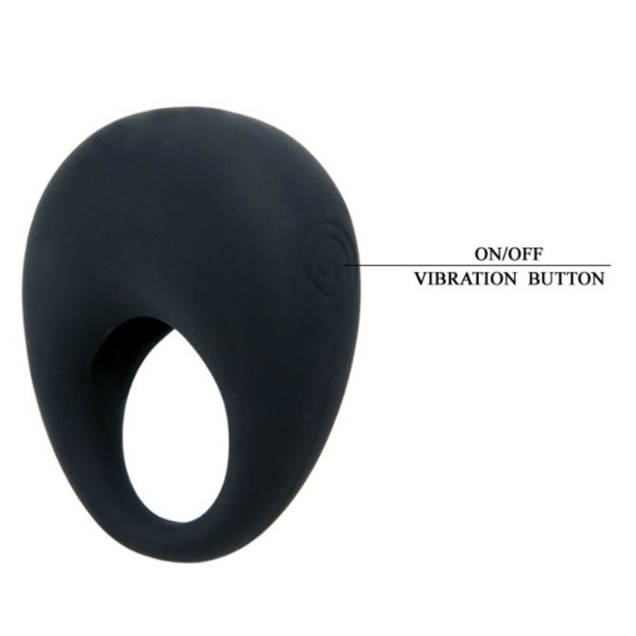 PRETTY LOVE - TRAP VIBRATOR RING BLACK