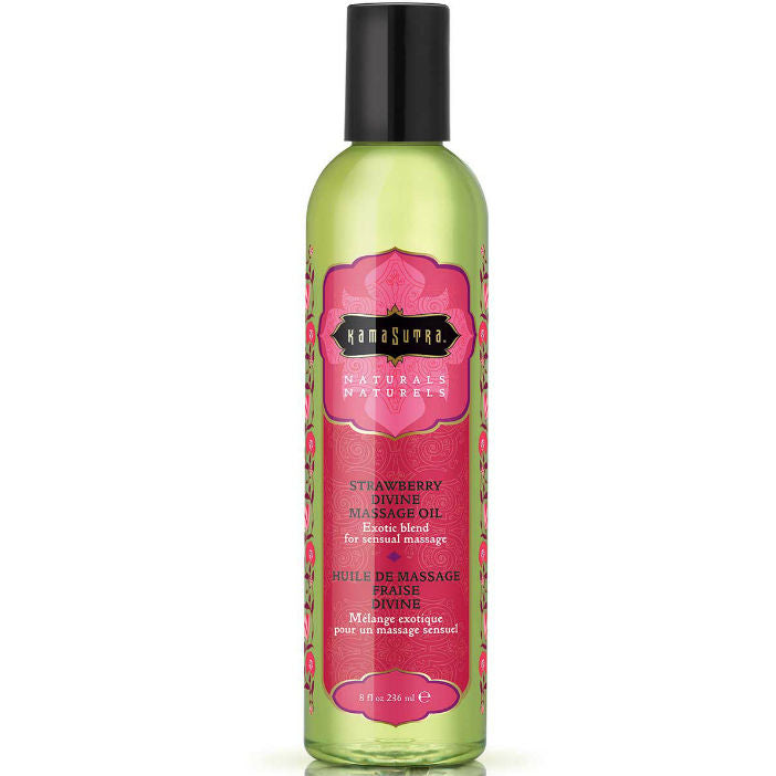 KAMASUTRA - NATURALS DIVINE STRAWBERRY MASSAGE OIL 236ML