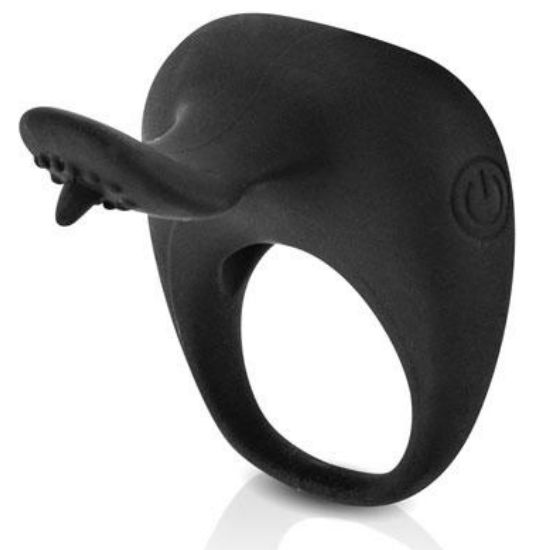 PRETTY LOVE - THIMBLE VIBRATOR RING BLACK