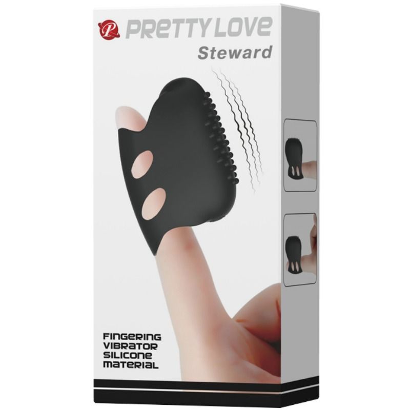 PRETTY LOVE - FLIRTATION STEWARD BLACK VIBRATION THIMBLE