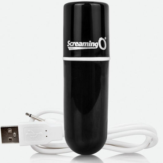 SCREAMING O - RECHARGEABLE VIBRATING BULLET VOOOM BLACK