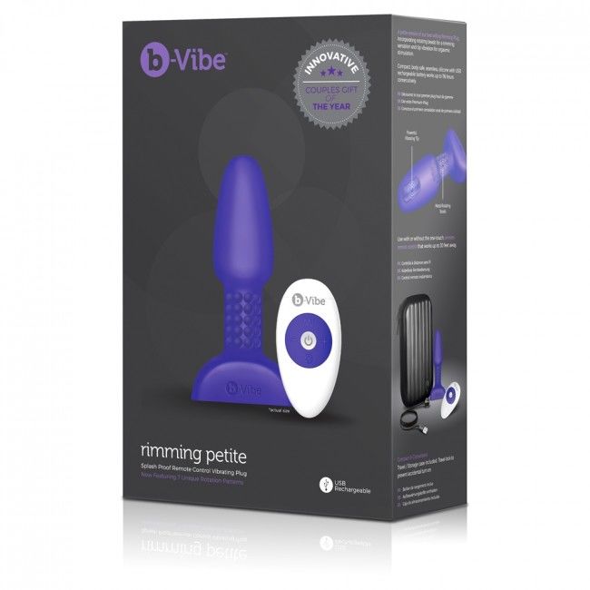 B-VIBE - RIMMING REMOTE CONTROL ANAL PLUG PETITE LILAC