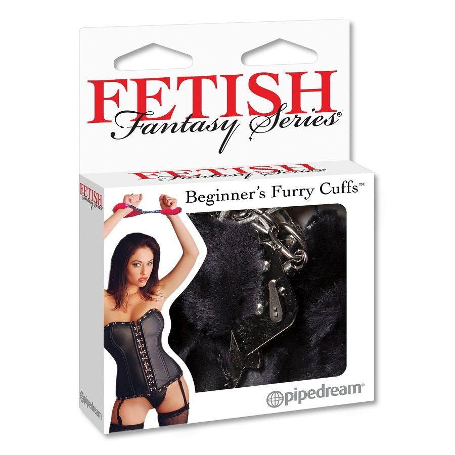 FETISH FANTASY SERIES - FURRY CUFFS BLACK