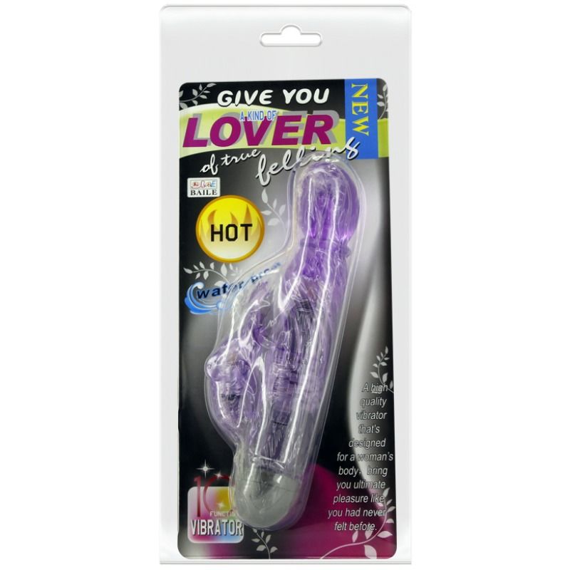 BAILE - GIVE YOU A KIND OF LOVER VIBRATOR WITH LILAC RABBIT 10 MODES