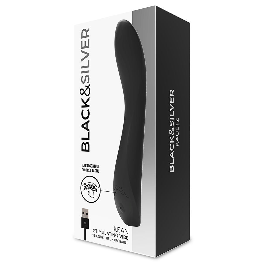 BLACK&SILVER - KEAN VIBRATOR TOUCH CONTROL