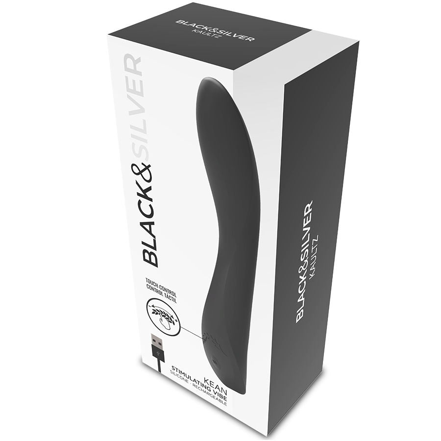 BLACK&SILVER - KEAN VIBRATOR TOUCH CONTROL