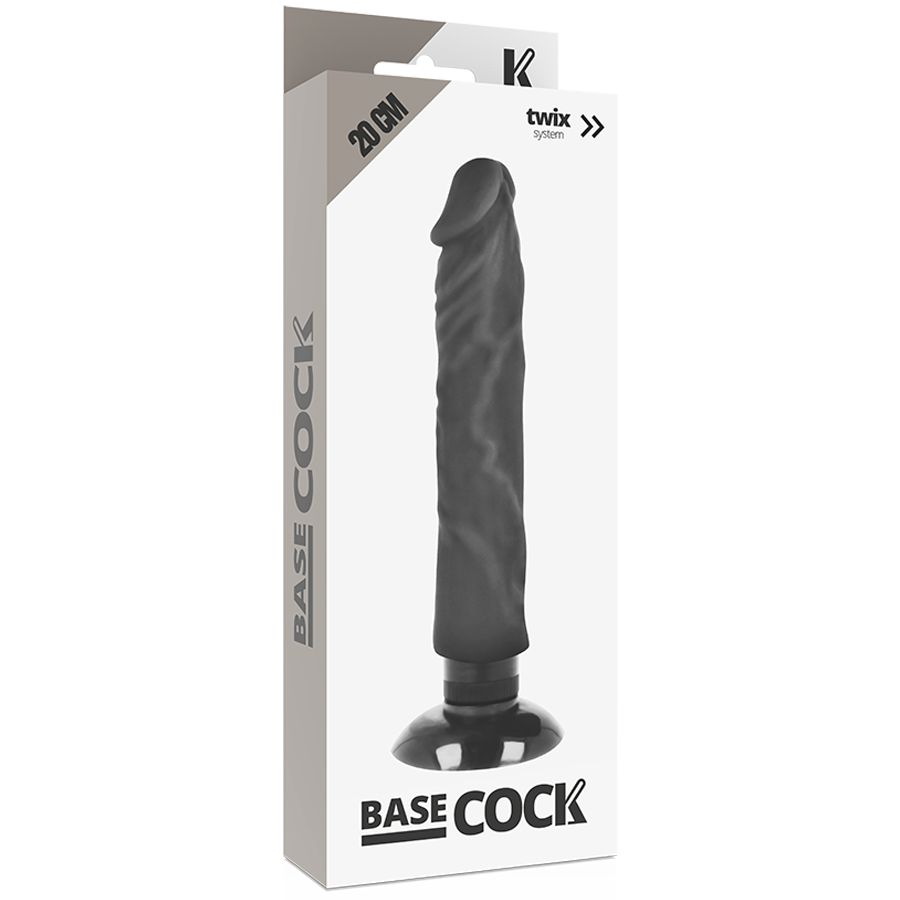 BASECOCK - REALISTIC VIBRATOR 2-1 FLESH 20 CM -O- 4 CM