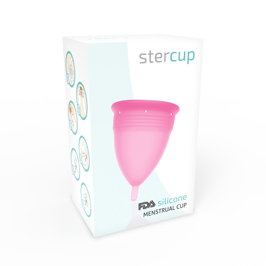 STERCUP - FDA SILICONE MENSTRUAL CUP PINK - SIZE L