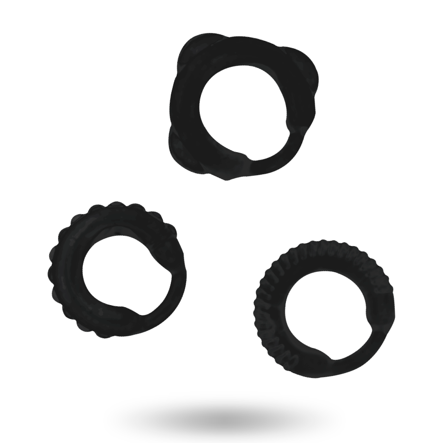 ADDICTED TOYS - C-RING SET BLACK