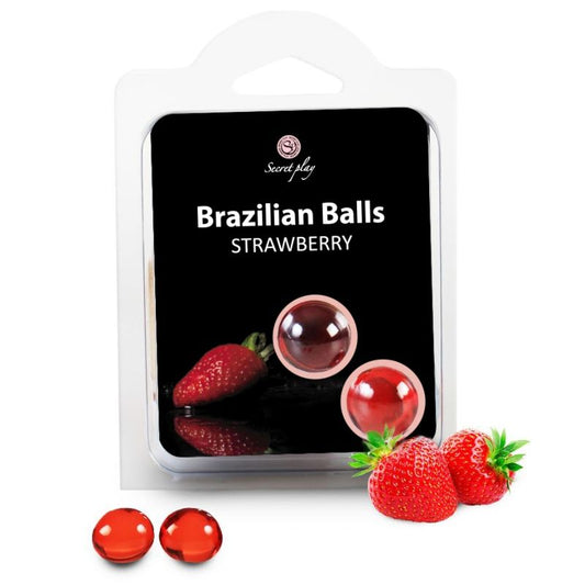 SECRETPLAY - 2 BRAZILIAN BALLS STRAWBERRY