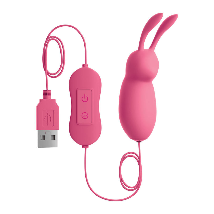 OMG - CUTE RABBIT POWERFUL PINK VIBRATOR USB