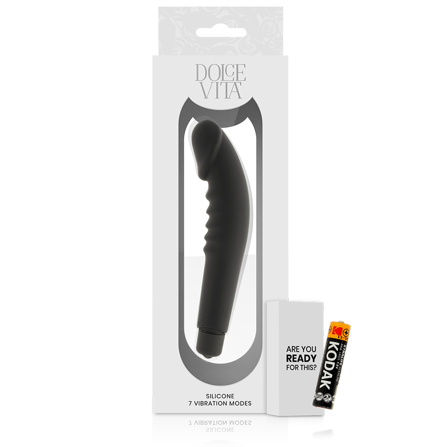 DOLCE VITA - REALISTIC PLEASURE BLACK SILICONE